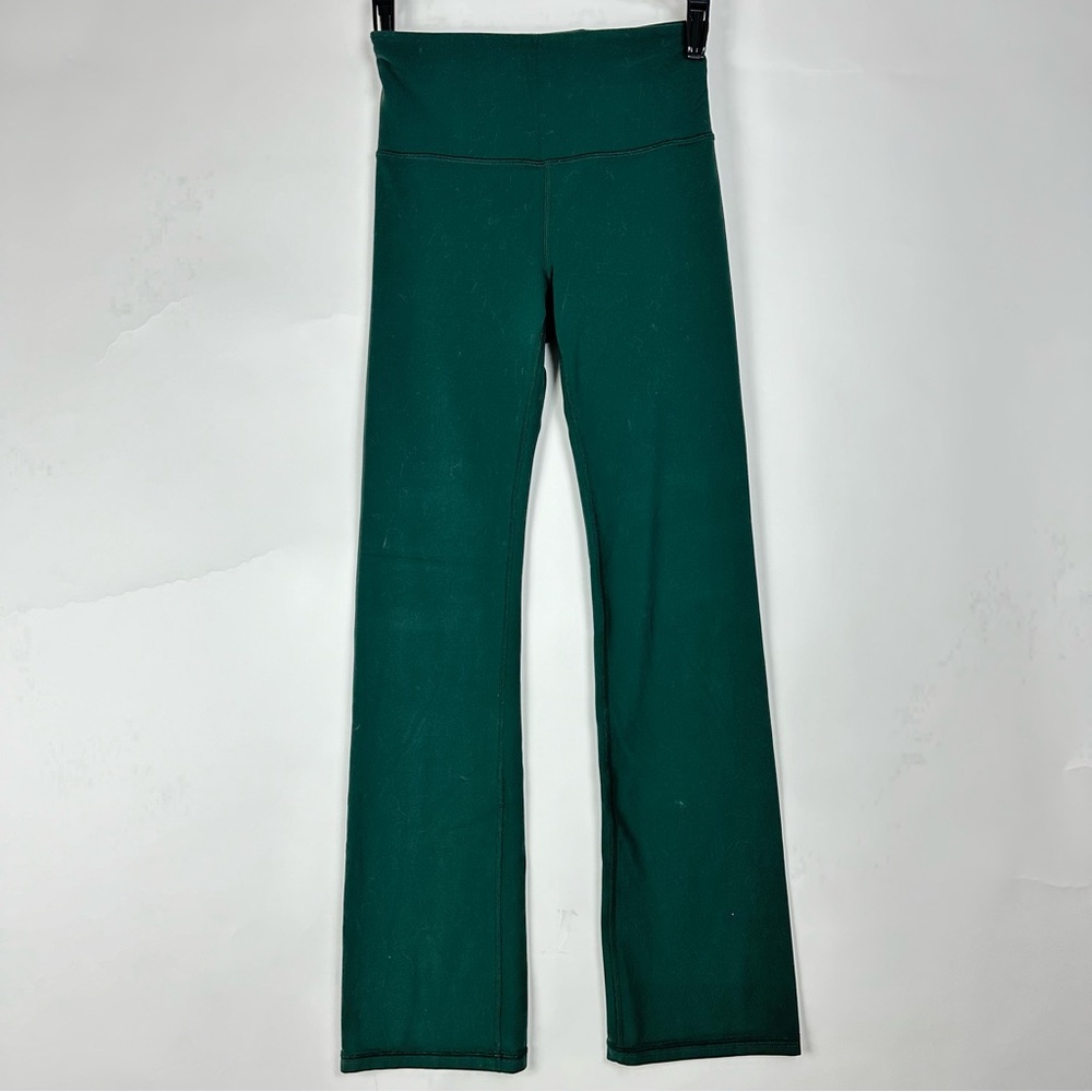 Athleta Elation straight leg pant in forest green - size XS Petite